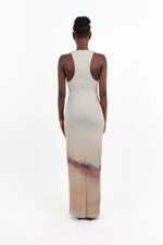 long-gradient-mesh-jersey-dress