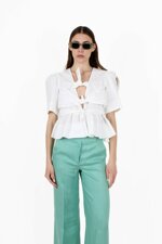 v-neck-blouse-with-bows