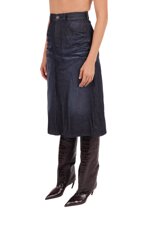 crinkled-effect-denim-midi-skirt