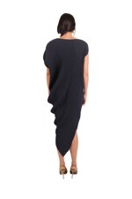 asymmetrical-pleated-dress