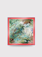 floral-print-silk-scarf