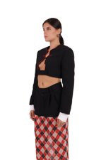 slim-fit-checked-jacket-with-a-waist-belt