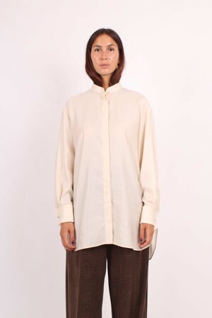 anta-oversized-cotton-satin-shirt