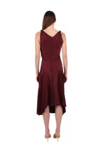 crepe-midi-dress-with-stitched-details