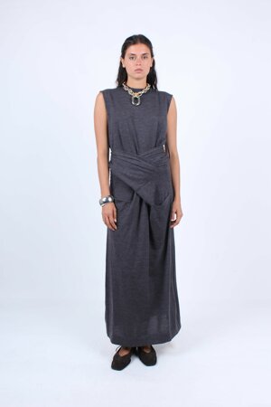 gray-wool-dress-with-crossover-detail