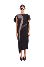 asymmetrical-pleated-dress