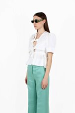 v-neck-blouse-with-bows