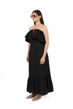 strapless-maxi-dress-with-ruffles