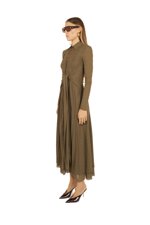 marled-mesh-dress-with-a-front-button-fastening
