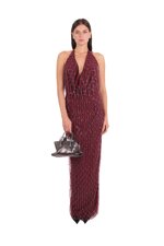 sequin-halter-neck-dress
