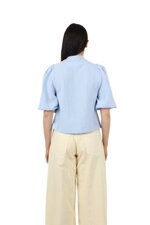 blue-shirt-with-voluminous-sleeves
