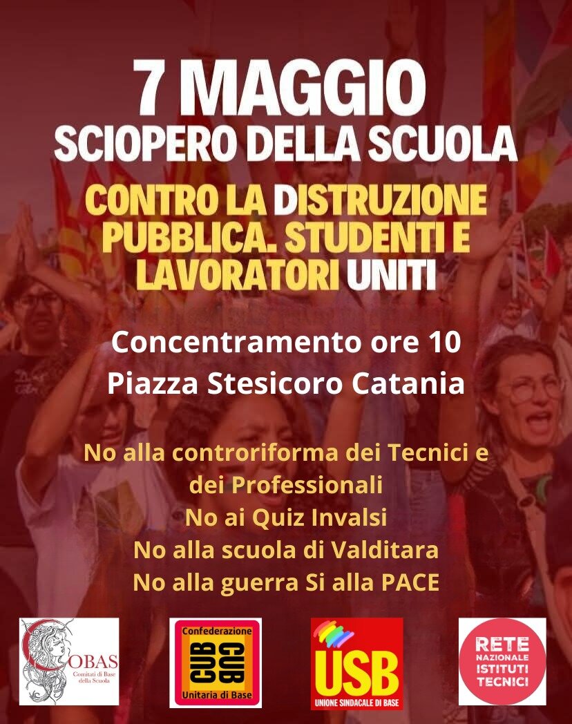 Sciopero scuola il 7 Maggio.