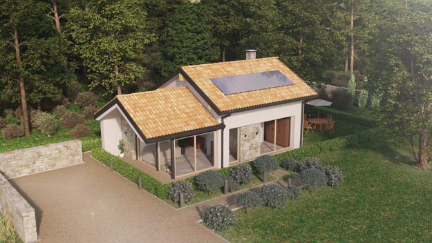 esempio installazione tetto inclinato