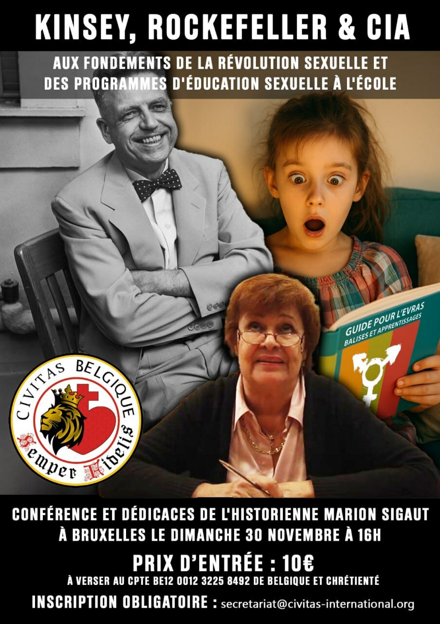 CONFERENCE de MARION SIGAUT à BRUXELLES le dimanche 30 novembre