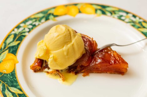tarten con gelato alla frutta