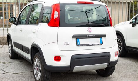 Fiat Panda bianco in pronta consegna