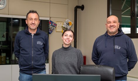 Davide Gastaldi Federico Panero e la segretaria assistenza clienti