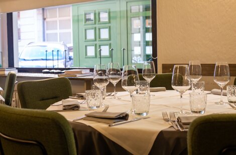 scorcio della sala del ristorante Crocetta
