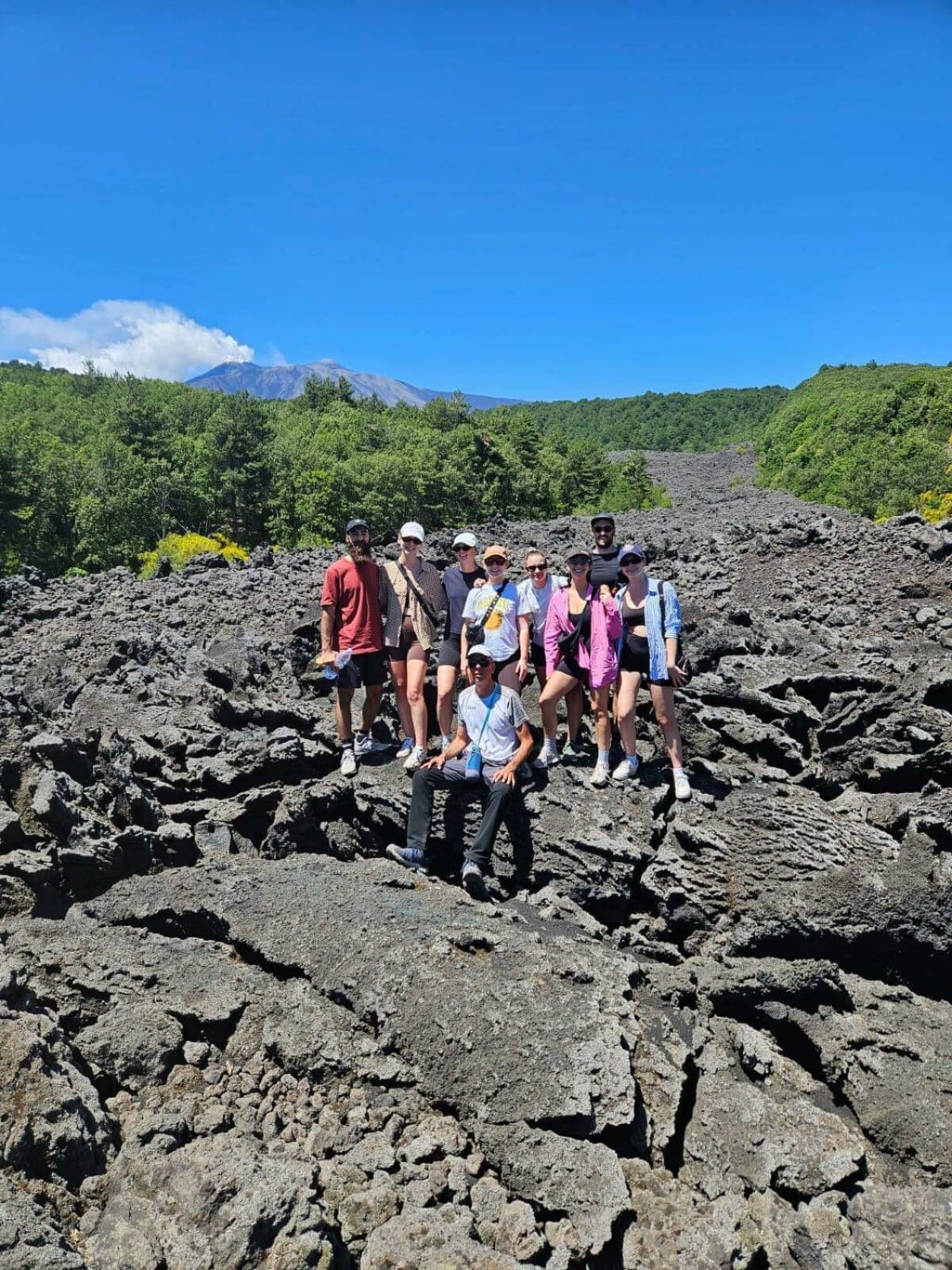 Private volcanic excursion to the 2002 eruption site: walking on the massive lava flow with a geologist guide.