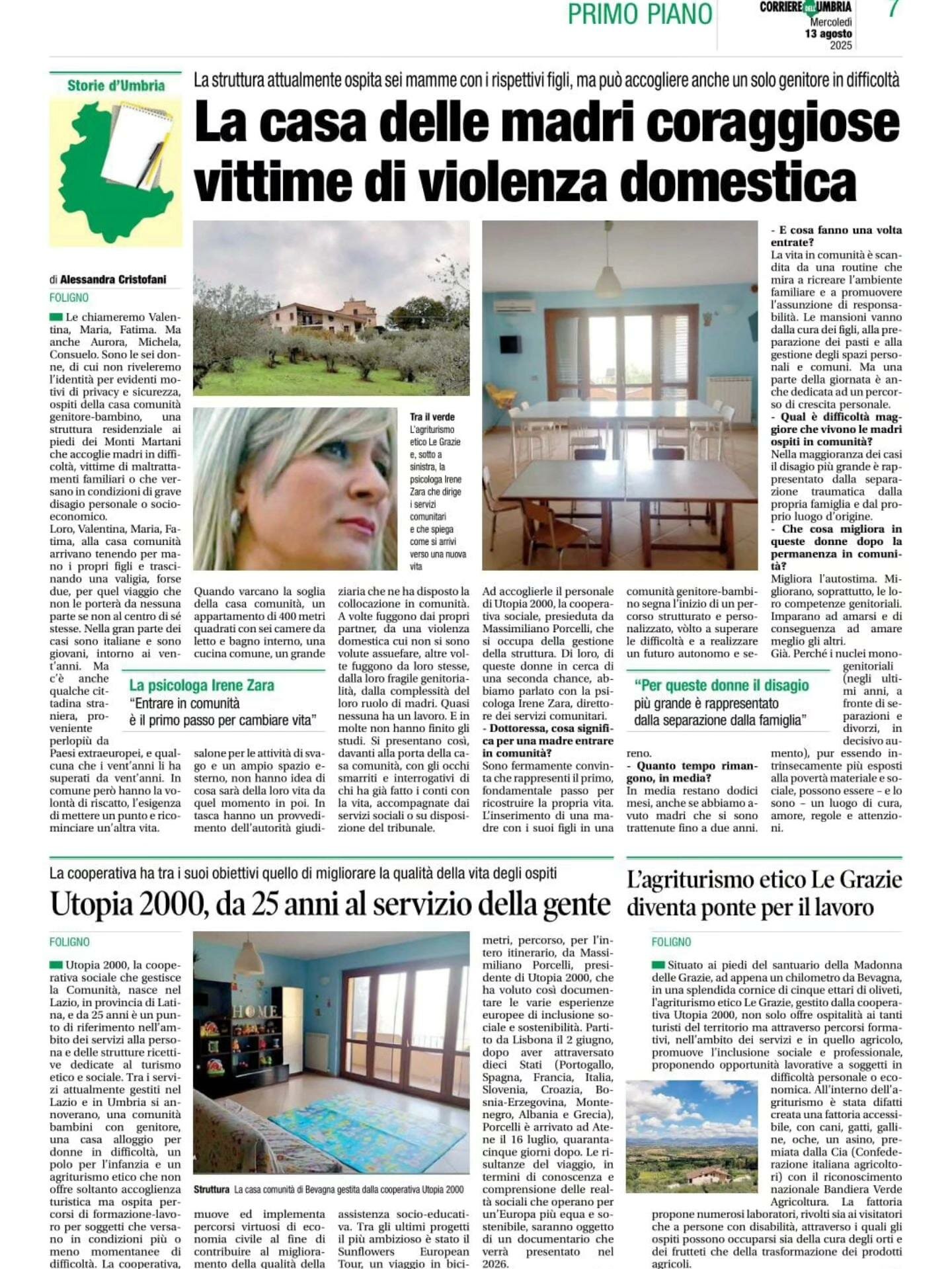 SI PARLA DI NOI SUL CORRIERE DELL'UMBRIA! SI PARLA DI NOI SUL CORRIERE DELL'UMBRIA!