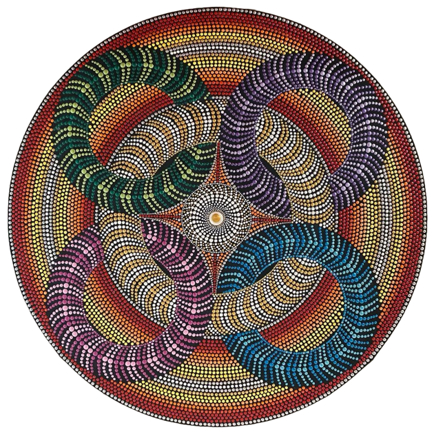 mandala delle 5 vibrazioni 60 cm