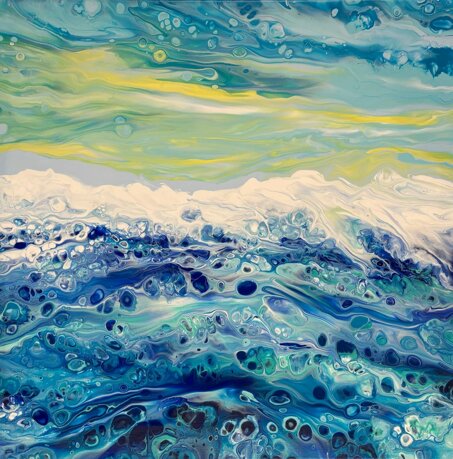 mare e cielo giallo 40x40.jpeg