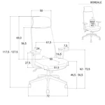 poltrona-da-ufficio-girevole-in-tessuto-blu-con-poggiatesta-braccioli-neri-e-base-cromata
