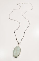 collana-acciaio-pendente-amazzonite