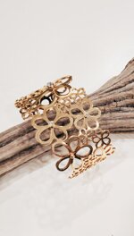 bracciale-dorato-fiori