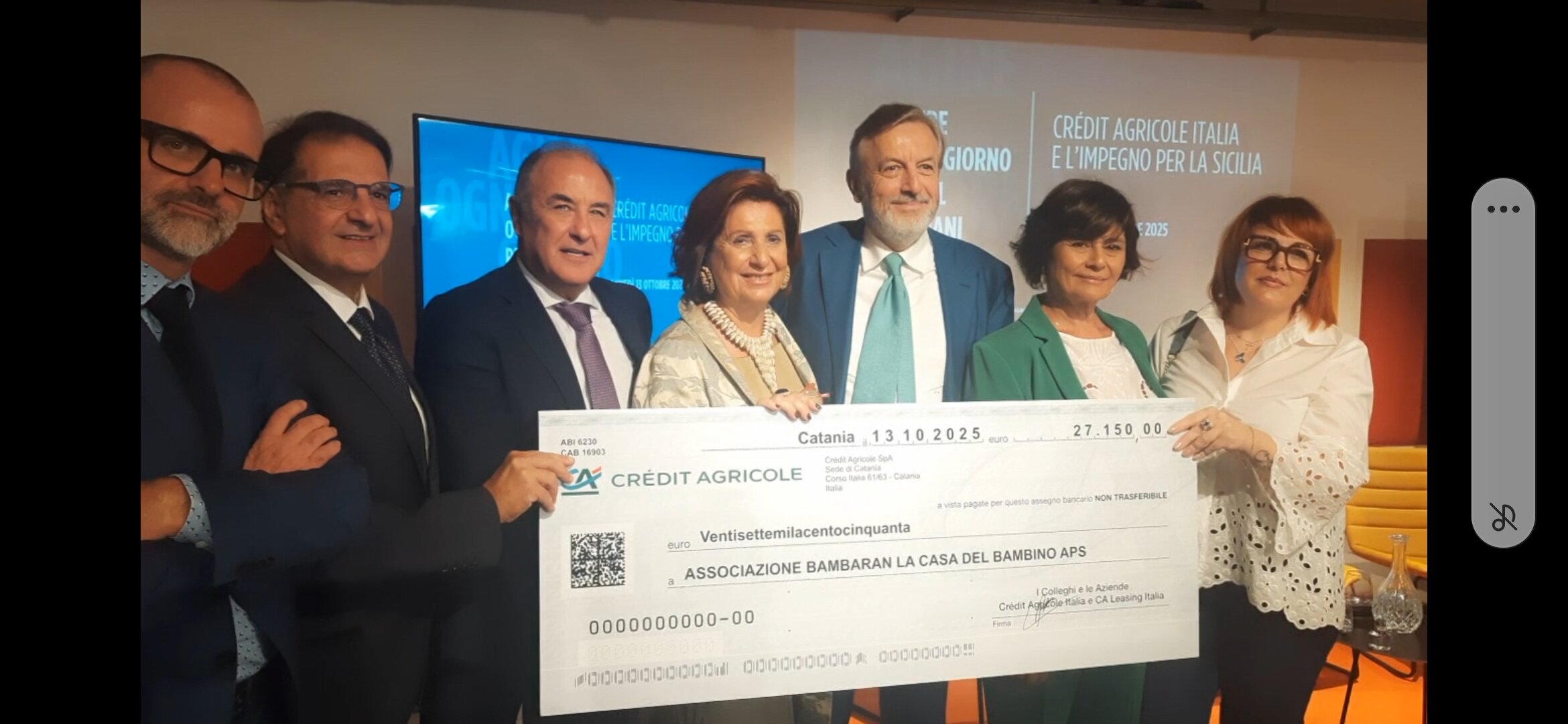 Cr&eacute;dit Agricole a sostegno dell&rsquo;Hospice pediatrico