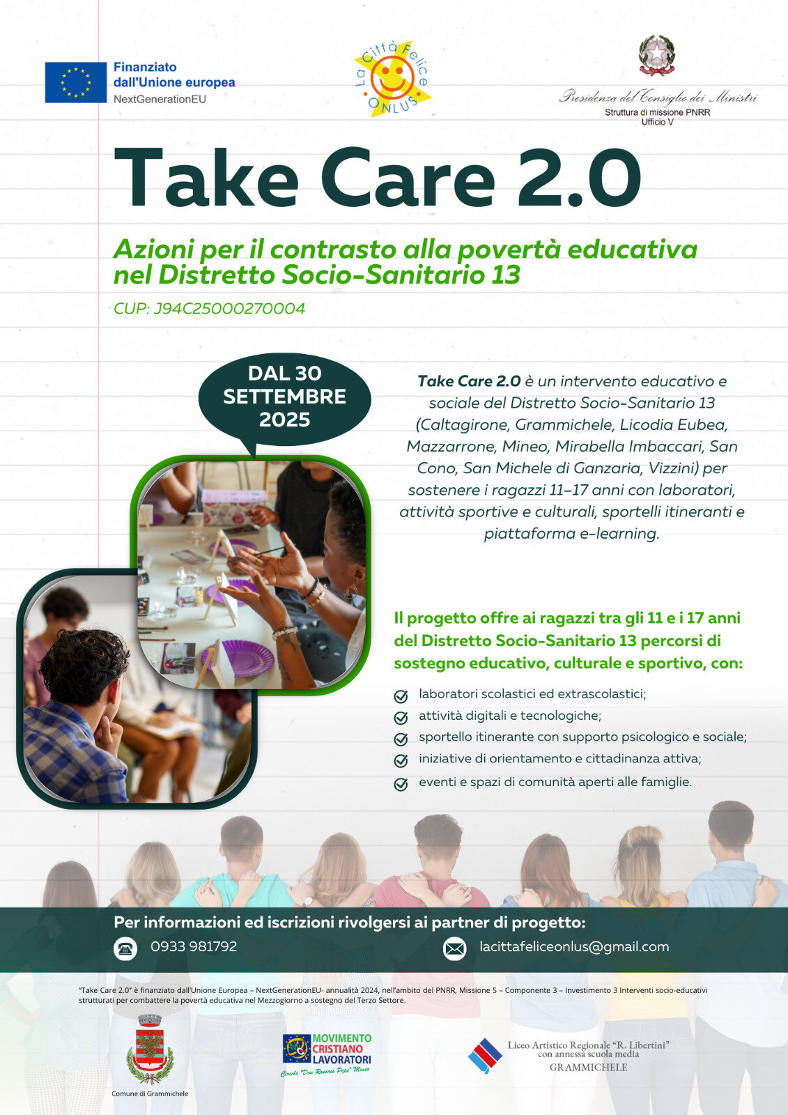 Take Care 2.0 &ndash; Insieme contro la povert&agrave; educativa a Grammichele