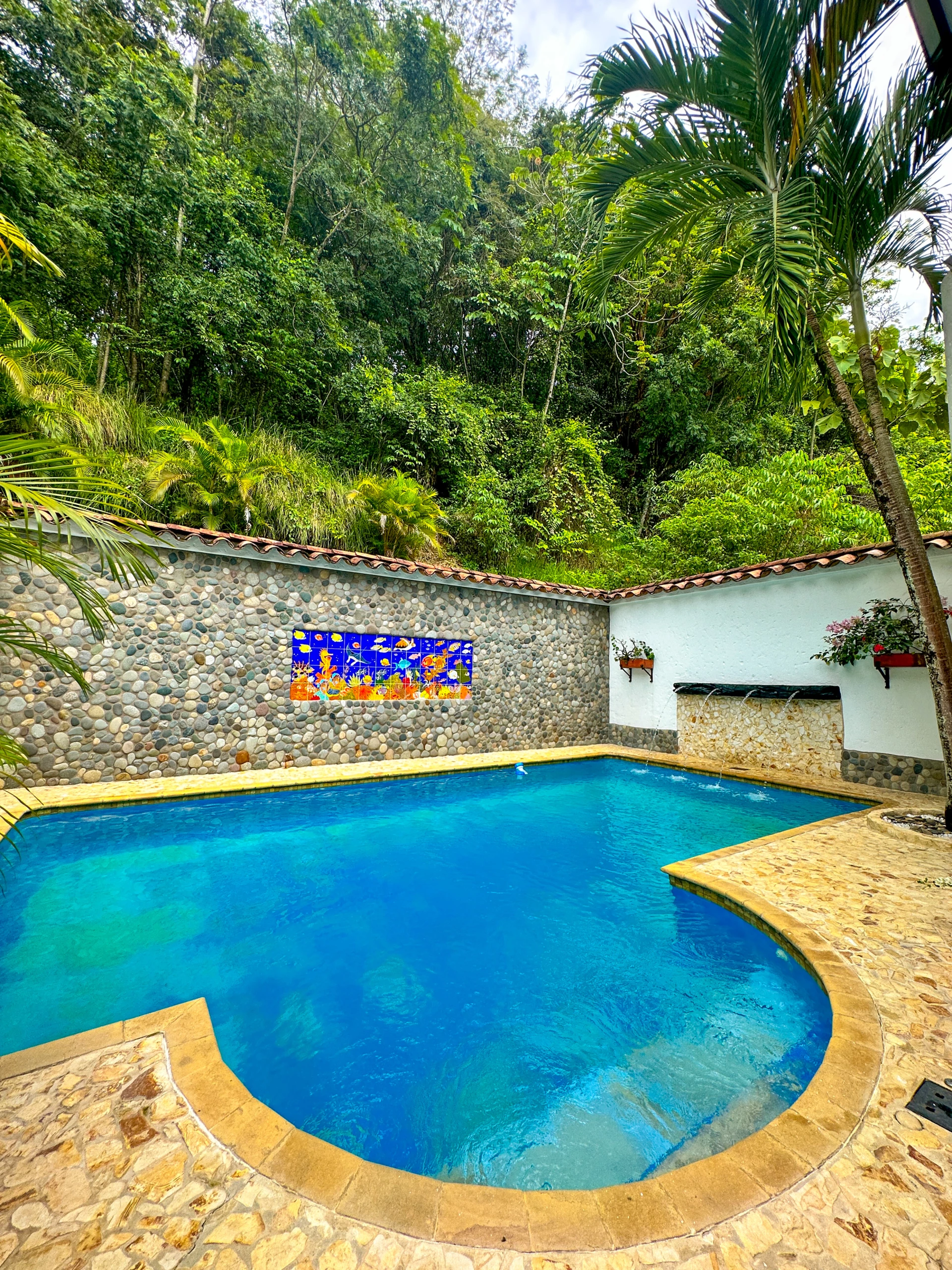 Casa Ciudad Bolívar — Vista al verde · Piscina con borde