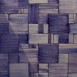 Geometric pattern of blue Sicilian tiles, handcrafted ceramic design.