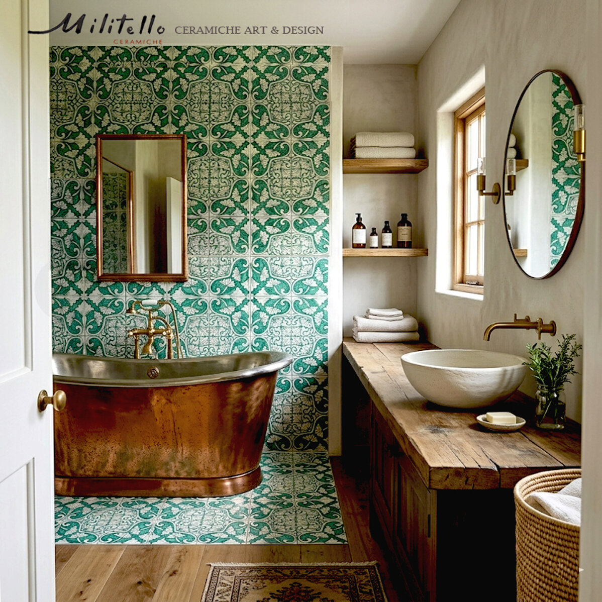 bagno con vasca e parete v09 verde.jpeg