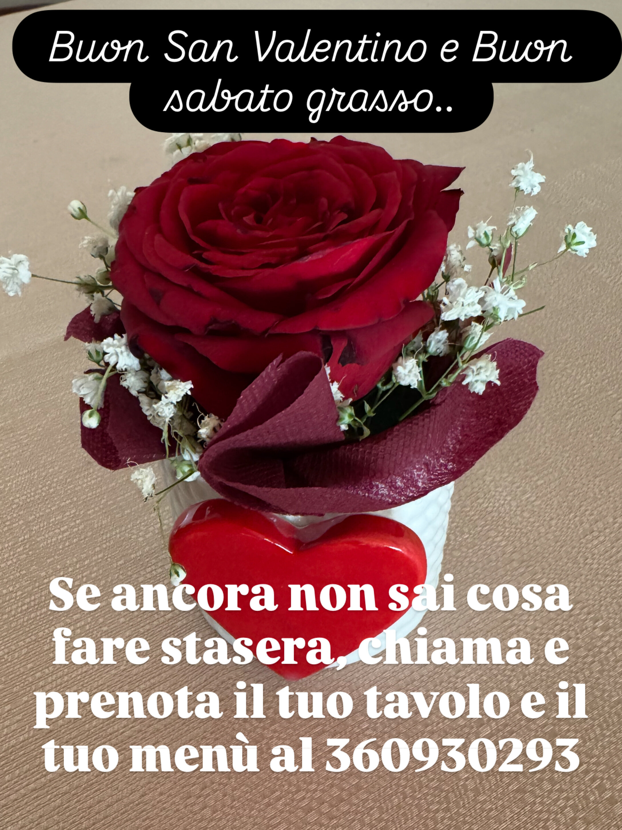 San Valentino o sabato grasso!!