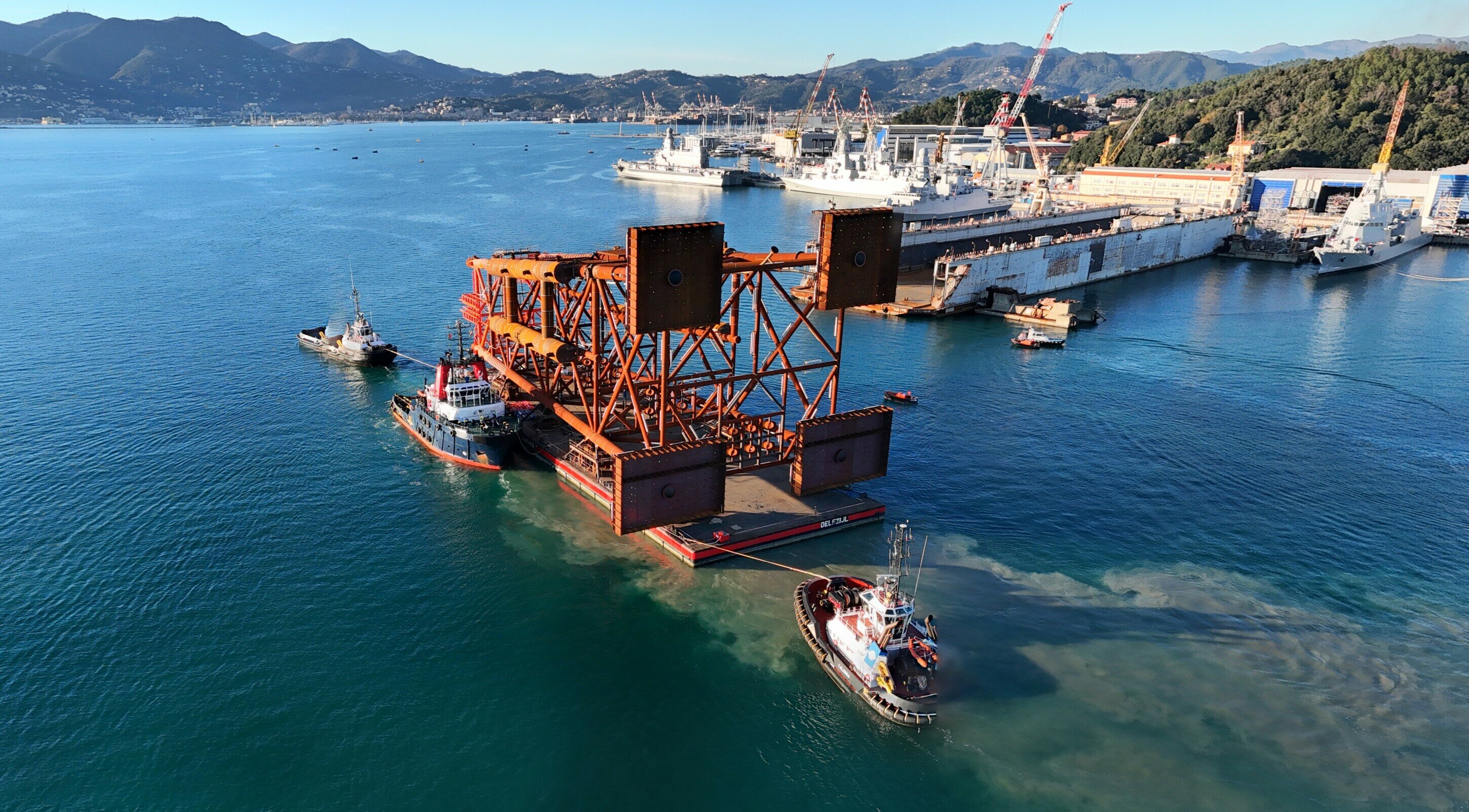 SAIL AWAY OF THE JACKET FOR THE GAS PLATFORM IN ANGOLA COMPLETED