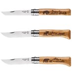 opinel-n08-serie-animalia-america-legno-di-quercia