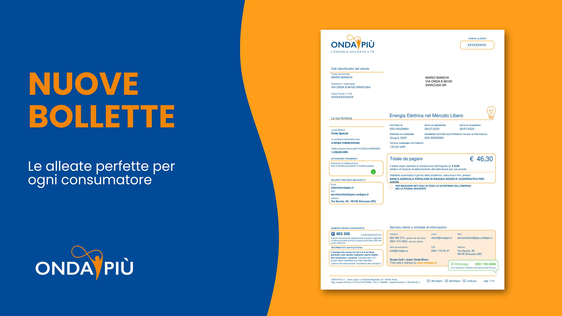 Le nuove bollette Onda Più: le alleate perfette per ogni consumatore