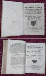pierre-de-marca-dissertationum-de-concordia-sacerdotii-et-imperii-seu-de-libertatibus-ecclesiae-gallicanae-2-tomi-parigi-1704-gallicanesimo
