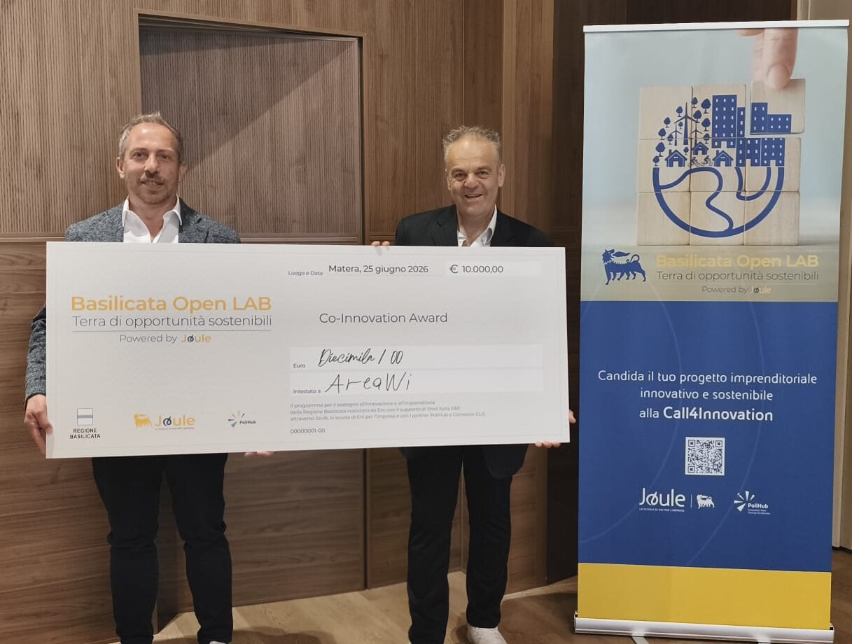 Areawi e SatEnlight sono tra le sei coppie vincitrici del Co-Innovation Award di Basilicata Open LAB con un progetto di sviluppo di connettivit&agrave; nel metapontino e per tutte le zone a rischio di digital divide