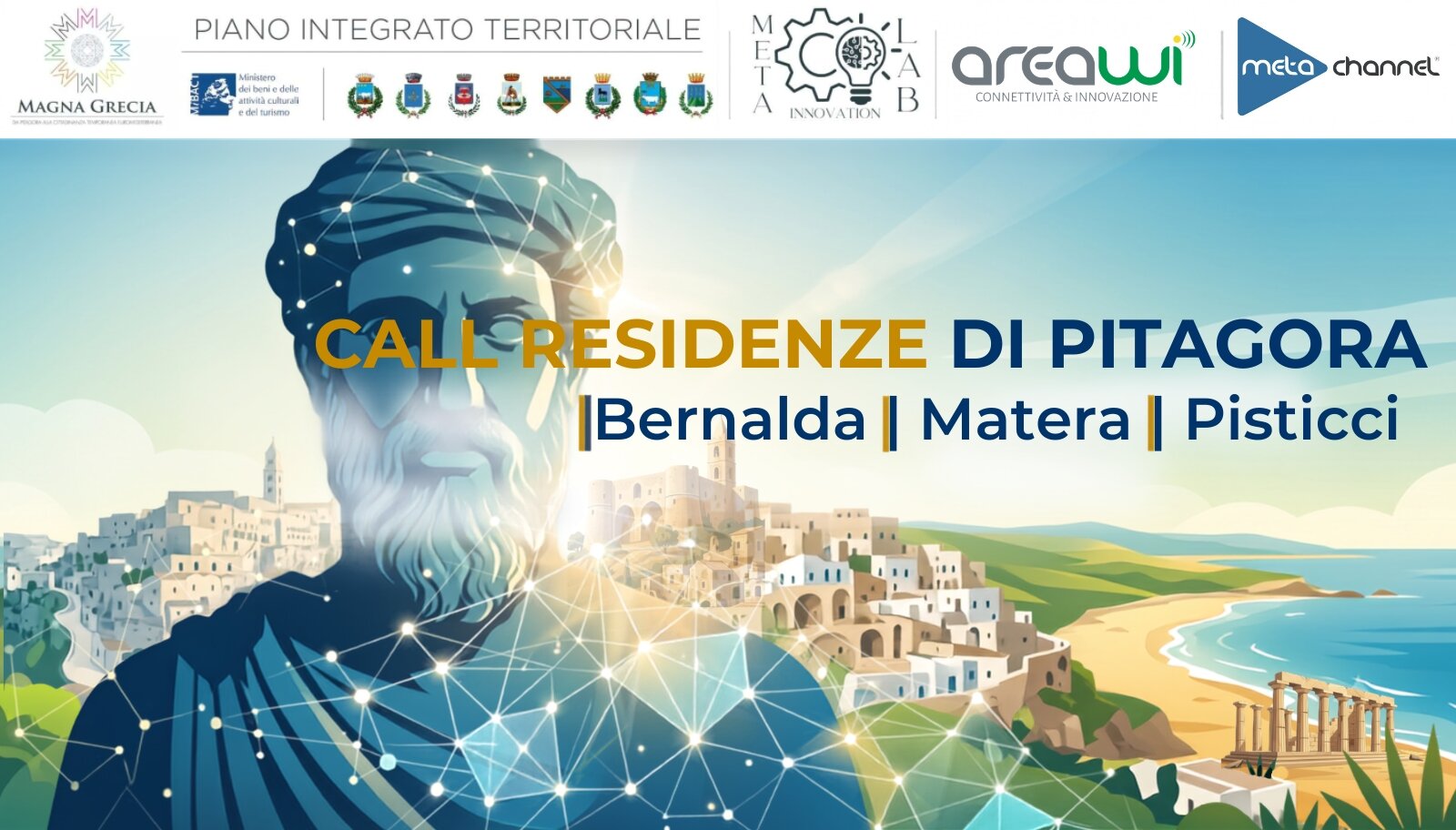 Residenze di Pitagora: Proroga della Call per Bernalda e apertura dei bandi per Matera e Pisticci