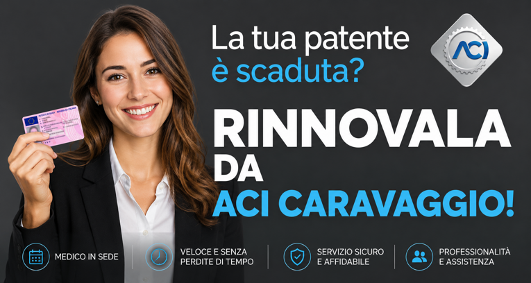 rinnovo patente aci caravaggio