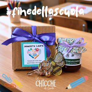 confezione-regalo-per-maestra-box-miele-e-portachiave