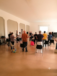 La barchessa di Villa Pontello durante un workshop