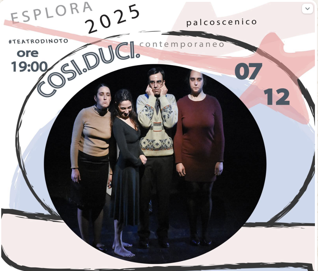 COSI. DUCI. Al Tina di Lorenzo di Noto