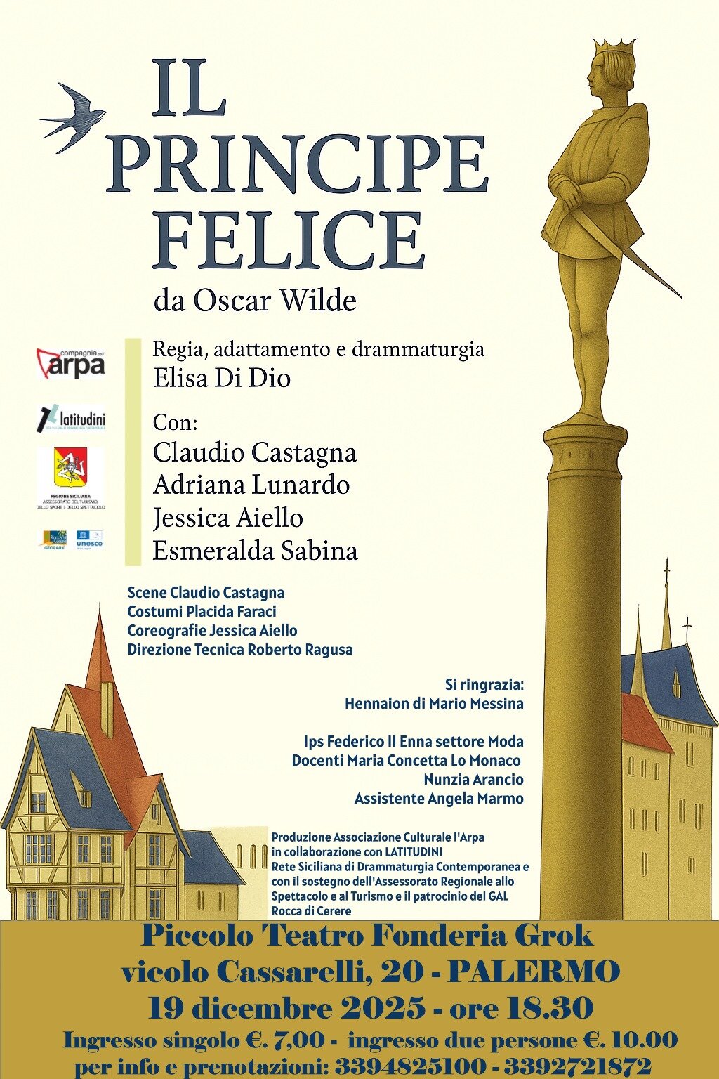 Il PRINCIPE INFELICE debutta a Palermo