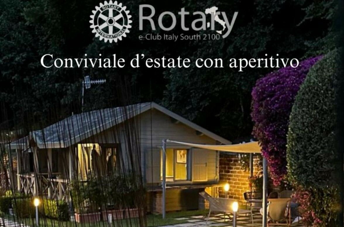 Conviviale estiva del Club: presentato il Programma del nuovo anno rotariano 2025/2026 Conviviale estiva del Club: presentato il Programma del nuovo anno rotariano 2025/2026