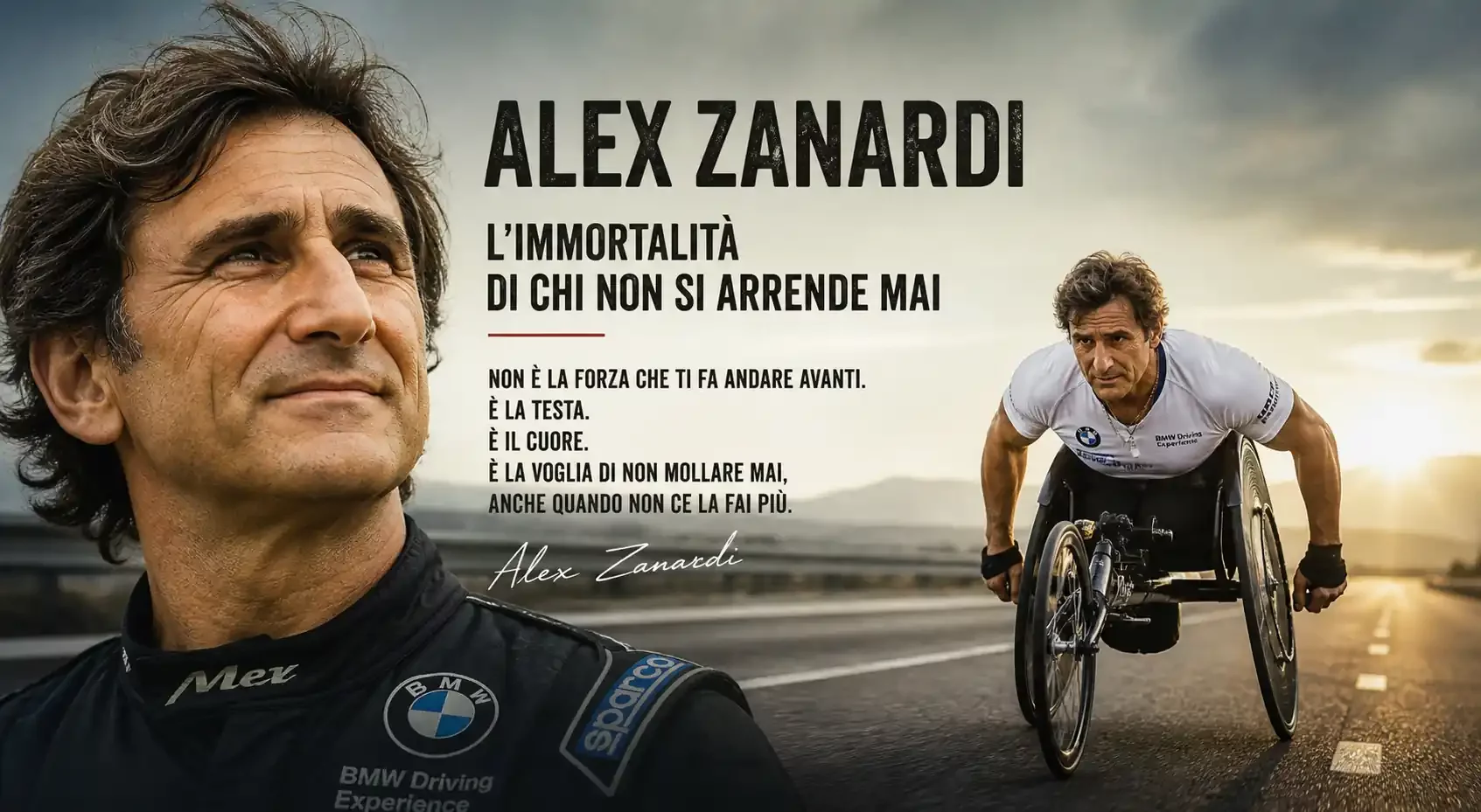 Alex Zanardi, la storia di un campione oltre lo sport Alex Zanardi, la storia di un campione oltre lo sport