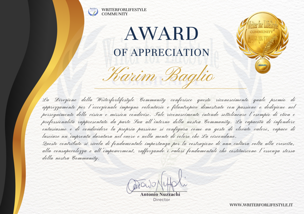award karim baglio