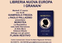 GIAMPAOLO FREZZA E PAOLO PALLADINO presentano MOROTEA Efesto edizioni